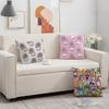 Fashion O-Opanchu U-Usagi cushion cover Double Sided Printed Polyester Pillowcase Pattern Decorative Zipper Cushion Cover