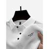 Camisas Polo Masculinas 3 Botões Casuais Camisetas de Trabalho Secagem Rápida Manga Curta Camisa de Golfe para Exterior