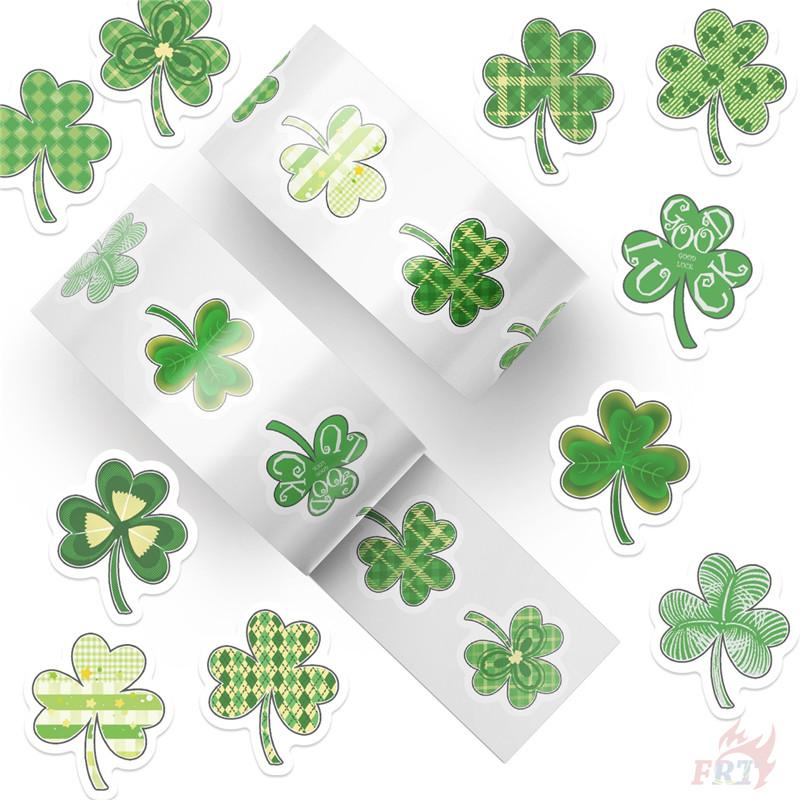 500Pcs/Roll Lucky Clover Kids Rewards Stickers - DIY Scrapbooks Album Decor Sealing Label Decals