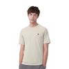 FILA Explore Series Casual Sports Simple Versatile Basic Comfortable Knitted Short Sleeve T-Shirt Men Tops Rice-Color A11M517104F-BG