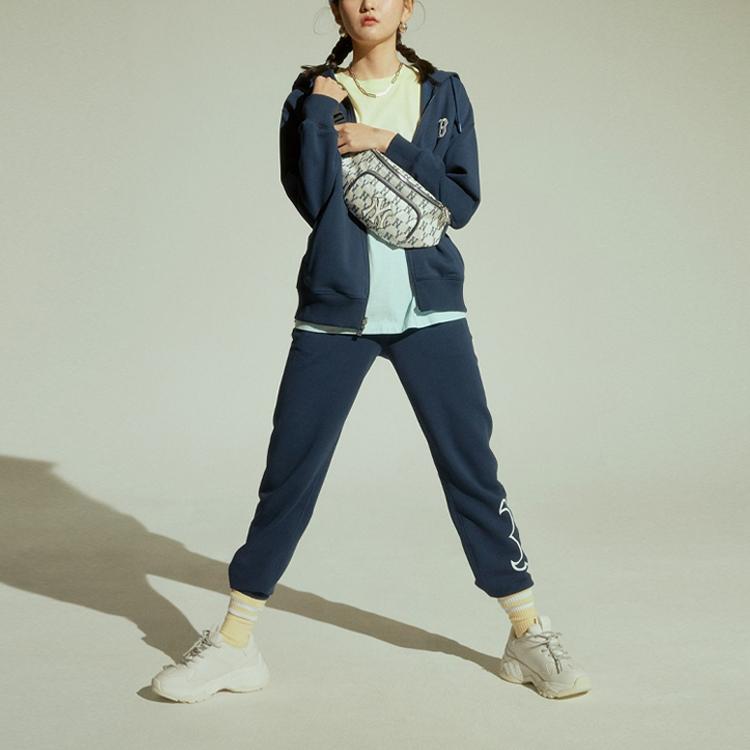 New MLB Knitted Sports Pants Unisex Blue 31TP03111-43N