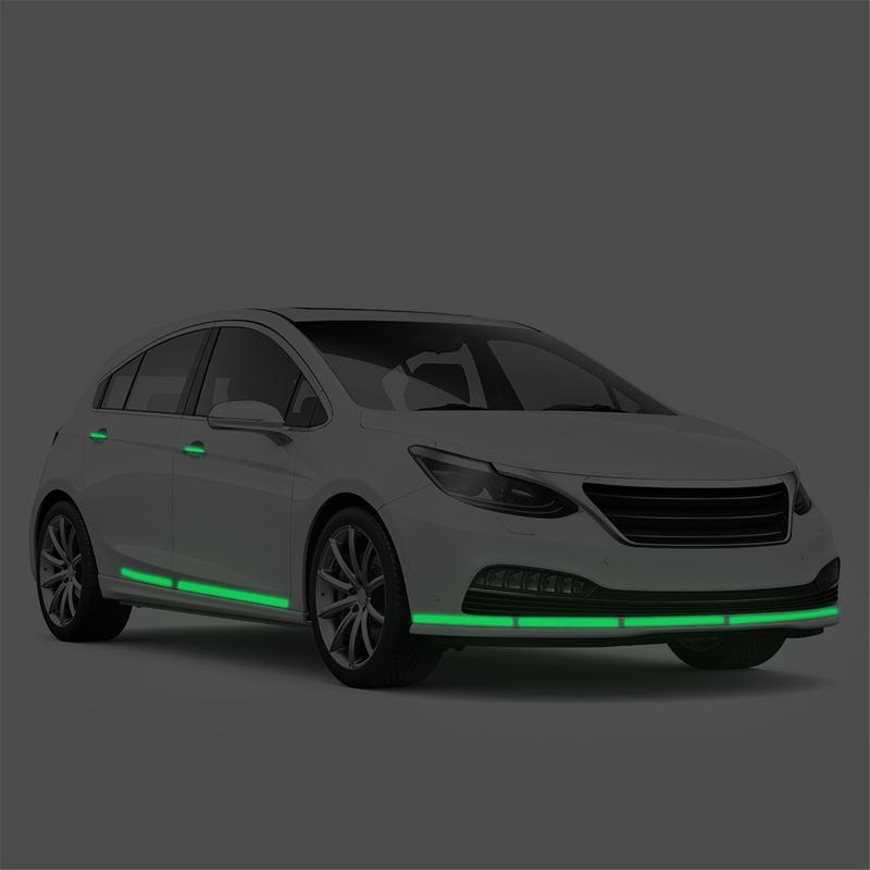 4 см*2 м Светящаяся в темноте лента Люминесцентная лента Наклейка Флуоресцентная Ночная Самоклеящаяся Светящаяся Съемная Водонепроницаемая Лента Предупреждающая лента CHINA