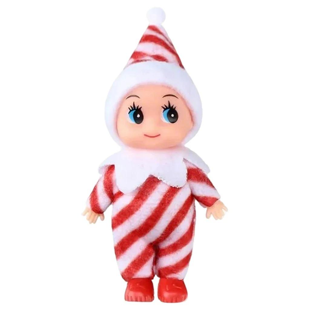 6Pcs Tiny Elf Doll Twins Set, 6 Christmas Elves , Mini Dolls Colorful Plush Cute Elf Dolls for New Year Holiday Decoration