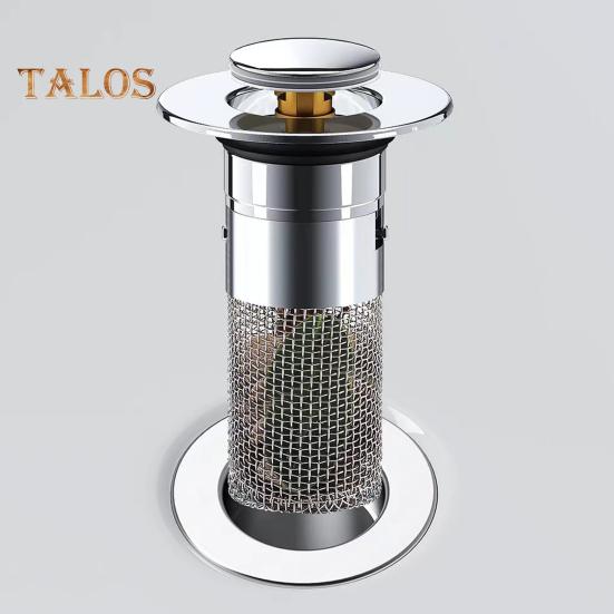 1/2/4 Sets Leakage Stopper Stainless Steel Floor Drain Filter Bathroom Sink Stopper Drain Stopper Filter Bathtub Drain Hair Catcher