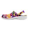 Colorful Printed EVA Garden Clogs Unisex Breathable Slip On Shoes for Beach Pool Home Bathroom Summer Walking Home Garden Use