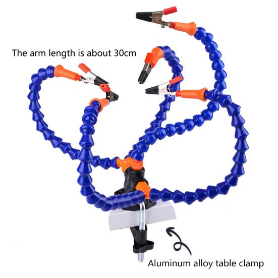 Svěrka na svařovací stůl DIY Univerzální vysoce pevná 3 otvory 5 drápů Nástroj na opravu svěrky pro pevné pájecí stanice