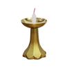 Premium Moe Candle Holder for Small Candles, Gold (Gold), Full Burn, Candle Holder, Candlestick