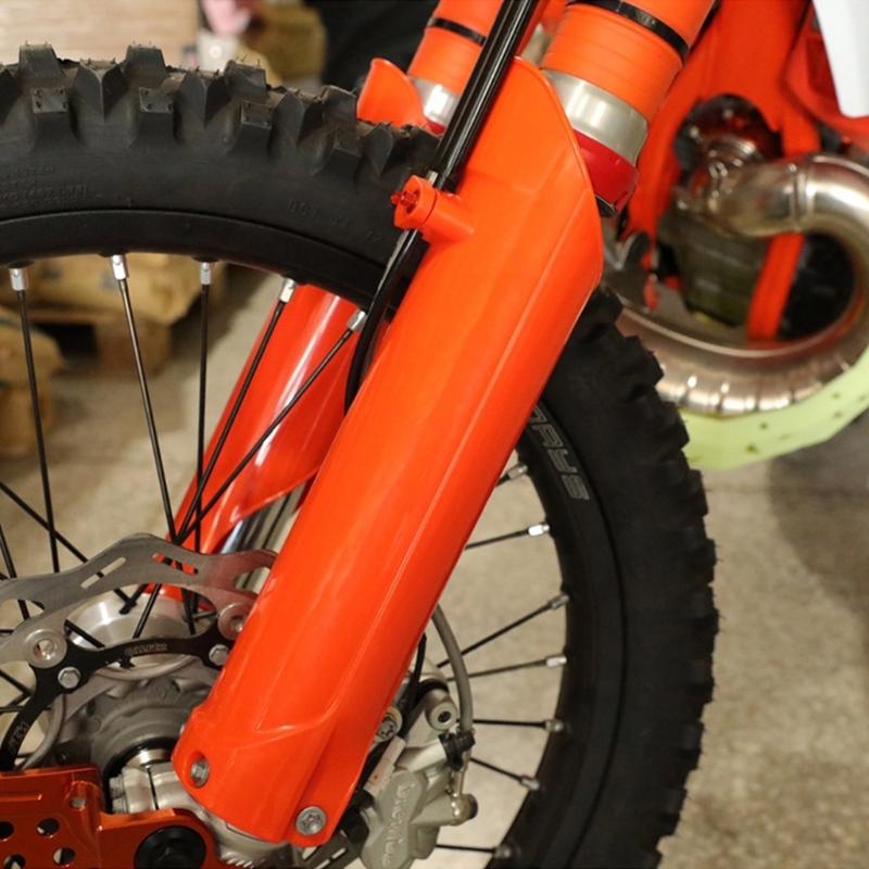 Front Fork Protector Shock Absorbers Guard Wrap Cover Fork Skin For CX125 Motorcycle Motocross Plastic Cover