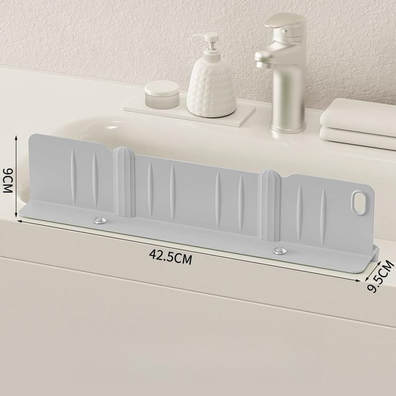 

Kitchen Sink Edge Baffle Household Faucet Splash Baffle Toilet Washstand Baffle сірий