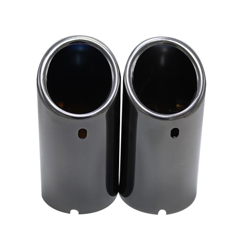 Car Styling Titanium Black Car Exhaust Muffler Tail Stainless Steel Pipe Tip For BMW F10 F11 F18 520i 523i 525i 528i