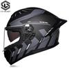 DOT Full Helmet Double Mirror Helmet Men's Four-season Universal Hard Hat Female Knight Locomotive Double Lens