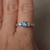 Sapphire Blue Engagement & Wedding Ring - Elegant European & American Style