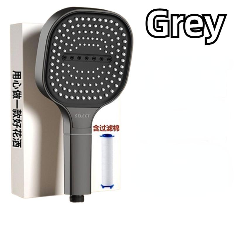 13cm Large Panel 3 Modes Adjustable Shower Head High Pressure Massage Shower Head Filter Element Bathroom Accessories