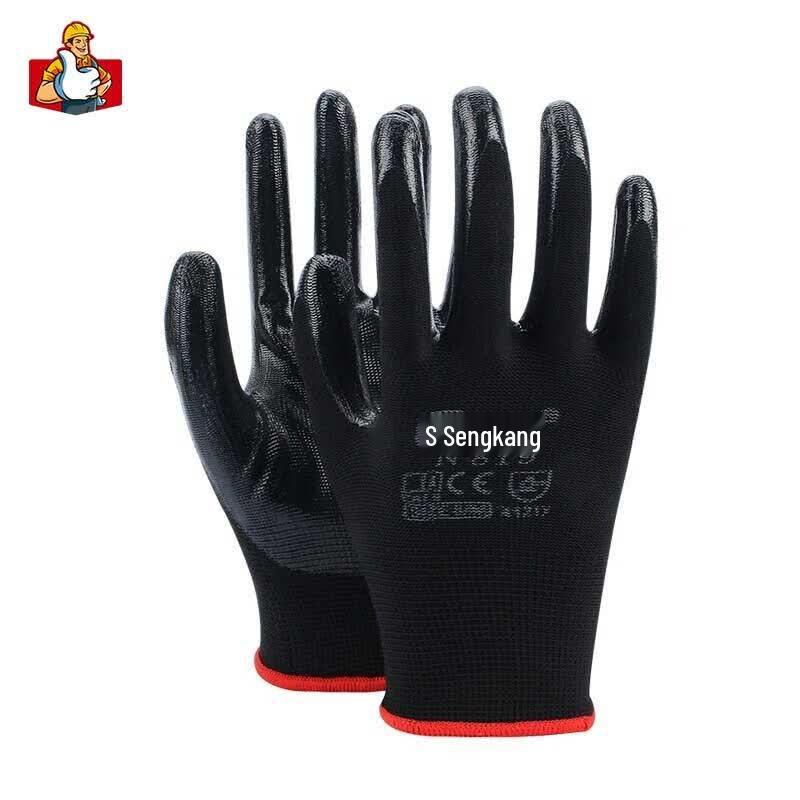 Nitrile Coated Wear-Resistant Work Gloves