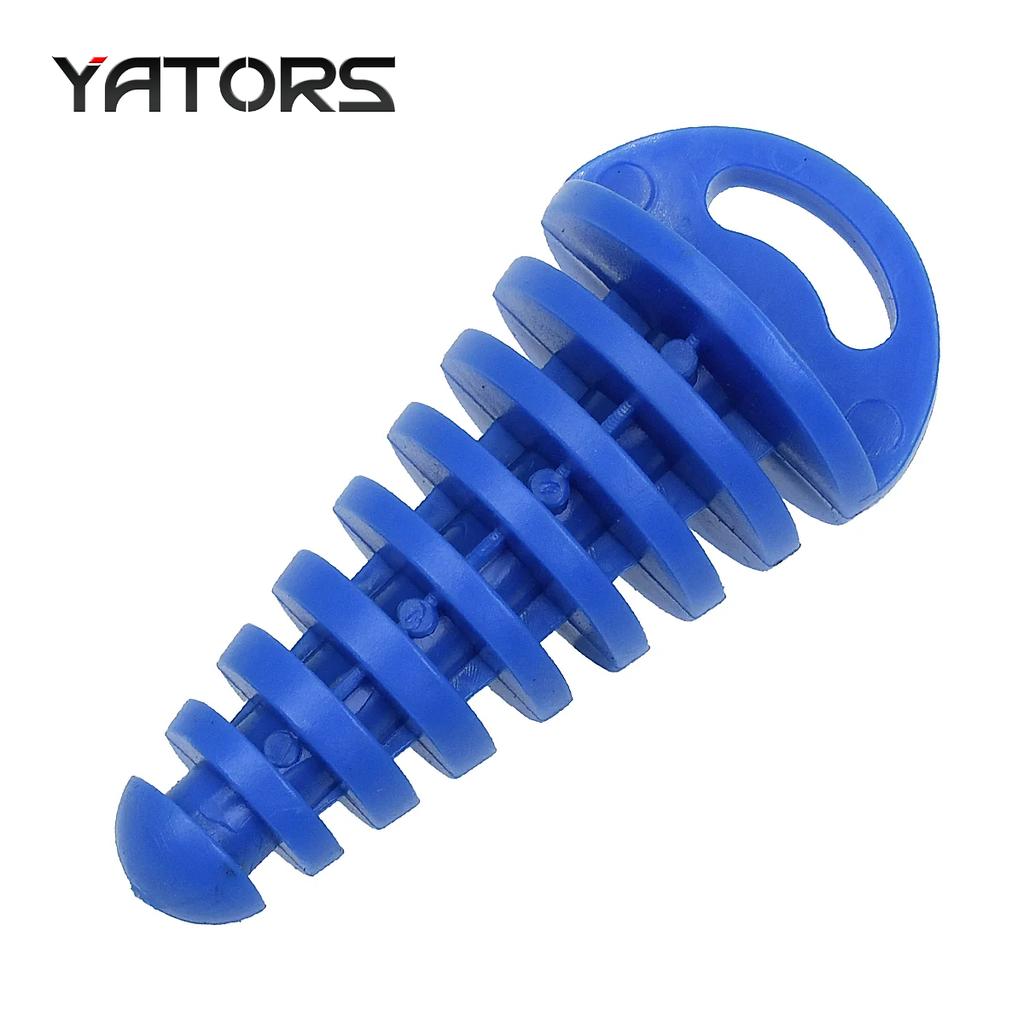 Exhaust Pipe Plug Motorcycle Motocross Tailpipe Rubber Air Bleeder Plug Exhaust Wash Plug Pipe Protector