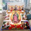 Virgin Mary Godress Blessing Bedding Set Single Twin Full Queen King Size Bed Set Adult Kid Bedroom Print Bedding Gift