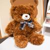 Cute Bow Tie Bear Doll Plush Toy Bear Hug Bear Doll Children's Company Soothing Pillow Doll