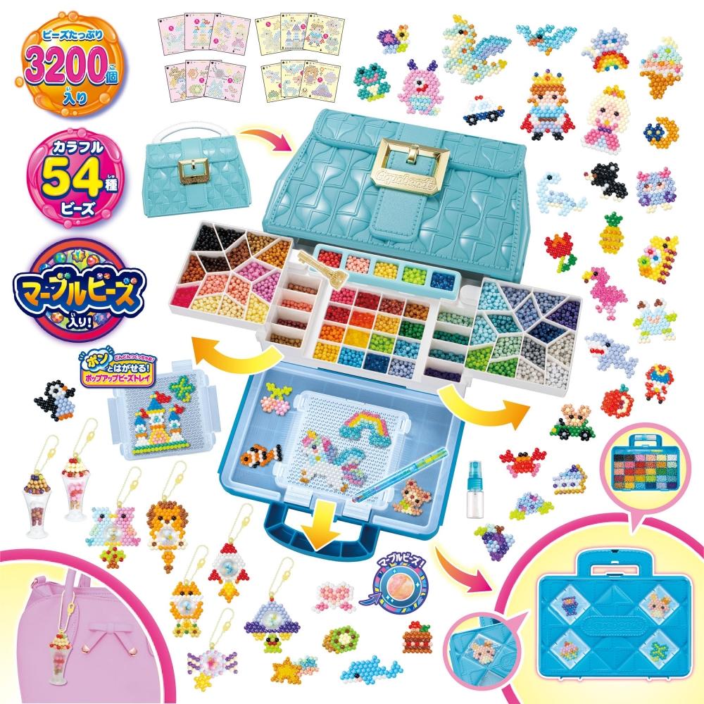 Aquabeads All-in-One Set [Super Aquabeads W Bag Colorful Factory DX] AQ-S101 ST Mark Certification For Ages 6 and Up Toy Water Sticks with Water Makin