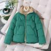 Short Cotton-padded Jacket Women's Autumn and Winter Fashion Plus Size Thick Cotton-padded Jacket Loose Stand-up Collar All-match Padded Jacket