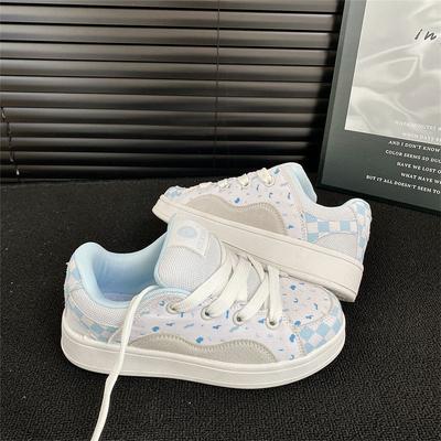 Original Niche Blueberry Color Matching Bread Shoes Women's Spring New Casual Board Shoes Sports Shoes Women