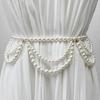 Classical Layered Imitation Pearls Belt Chain Lightweight Design Ideal Gift For Fashion Enthusiasts