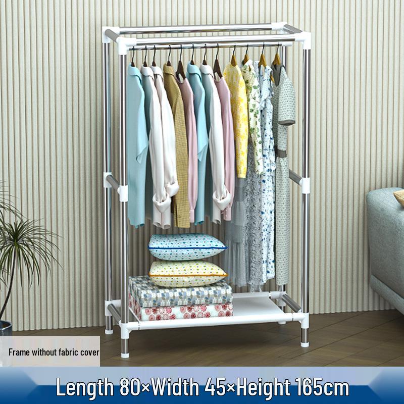 Thickened Steel Pipe Fabric Wardrobe for Dorm or Bedroom Storage
