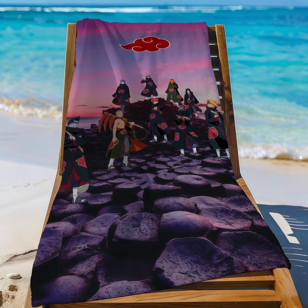 N-Naruto-S A-AkatsukiS Towel Sports Quick Dry Travel Camping Gear Sandproof Soft Light Large Beach Towel