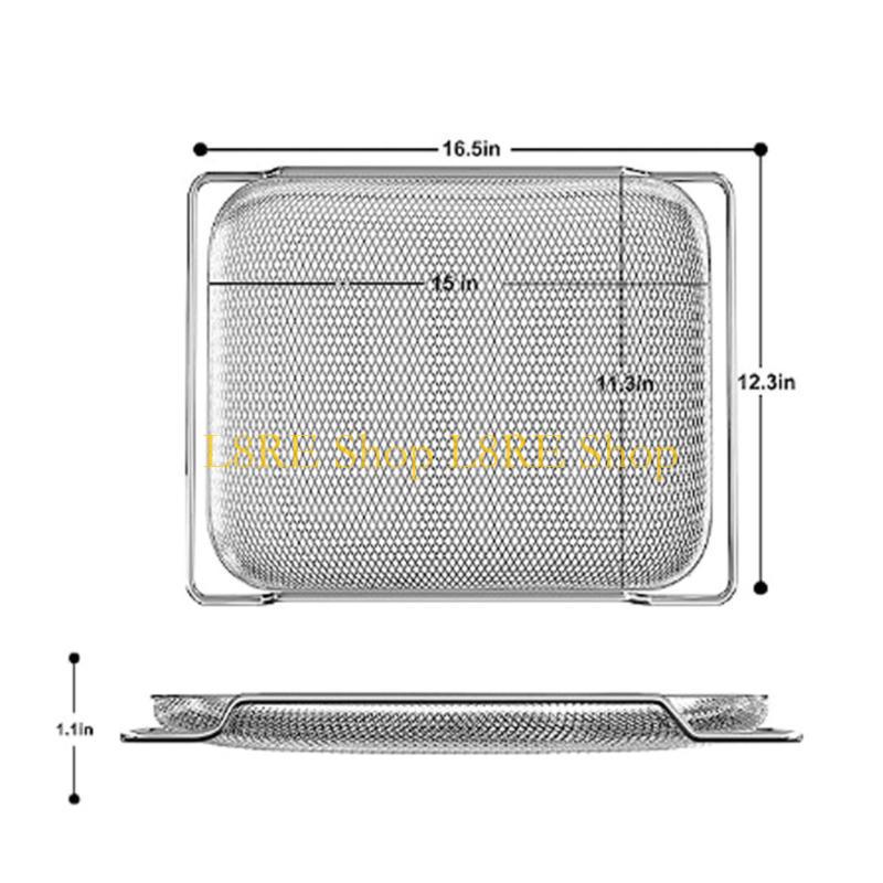 L8RE Air Fryers Rack Stackable Grilling Rack Stainless Steel Anti-corrosion Gadgets for Brevilles Oven Air Fryer