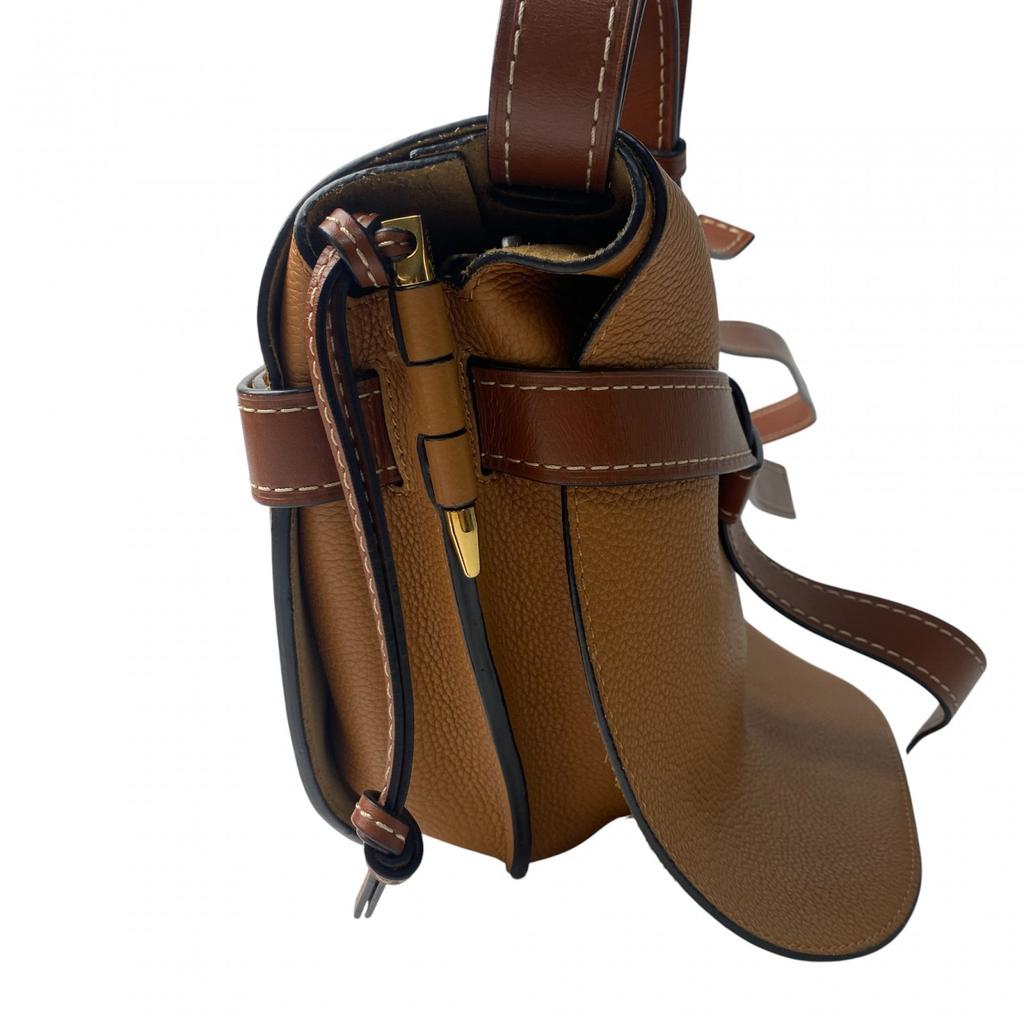 Used LOEWEShoulder Bag Brown Leather Women