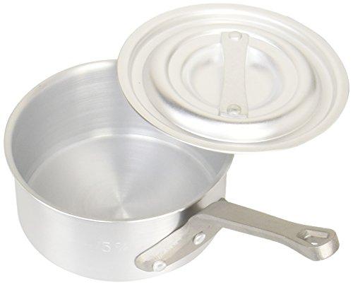Endo Shoji Commercial TKG Shallow Pot, 15cm (with Measuring Scale), Anodized Aluminum, Made in Korea, AKT8315