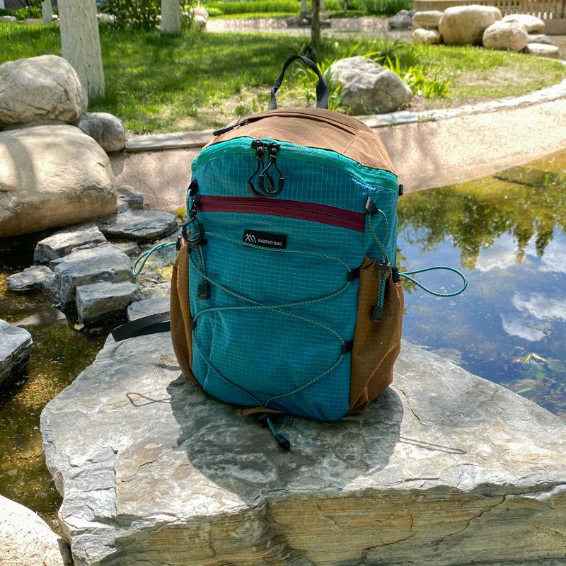 Schoolbag Lime Yellow Rope Bundle Bag Backpack College Student Light Oxygen Refreshing Sense Short-distance Carry-on Outdoor Travel Backpack