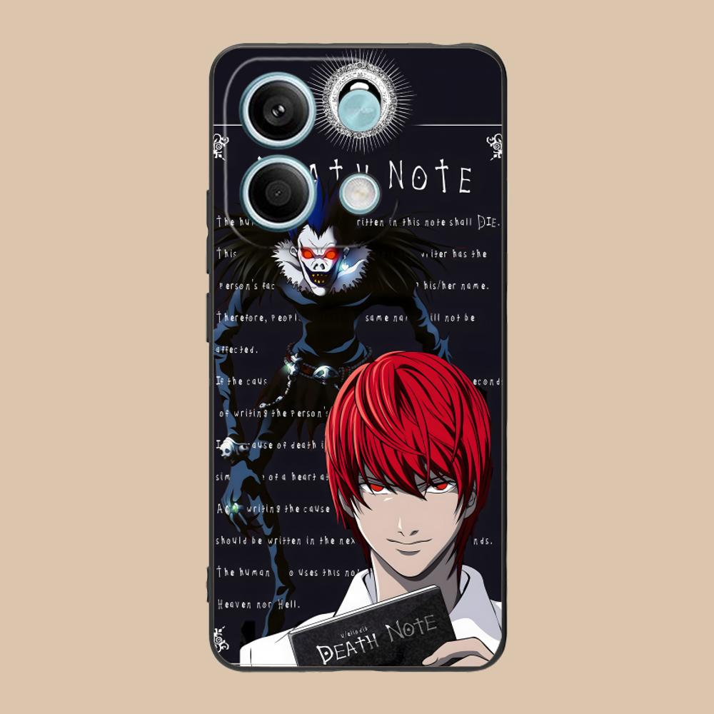 Death Note Kira Light Mobile Phone Case for POCO M7 M6 M5 M4 M3 X7 X6 X5 X4 X3 Pro GT 5G Colorful Printing Cover Cover Luxury