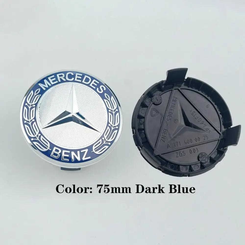 C200 E200 New 2025 For Mercedes Benz 1Pc 75mm Car Wheel Center Caps For Mercedes Benz W203 W204 W205 W212 W213 W222 W223 X253 W1