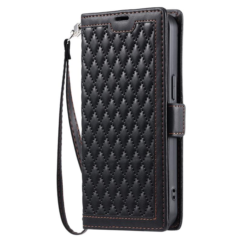 

Grid Strap Leather Case for Samsung Galaxy A57 A37 A17 A07 A56 A36 A26 A16 A06 A55 A35 A25 A15 A54 A34 A24 A14 Case Wallet Cover Samsung A17