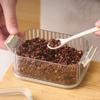 Space Efficient Spice Organiser Leakproof Stackable Container Transparent Kitchen Storage Box For Herbs Seasonings Salt