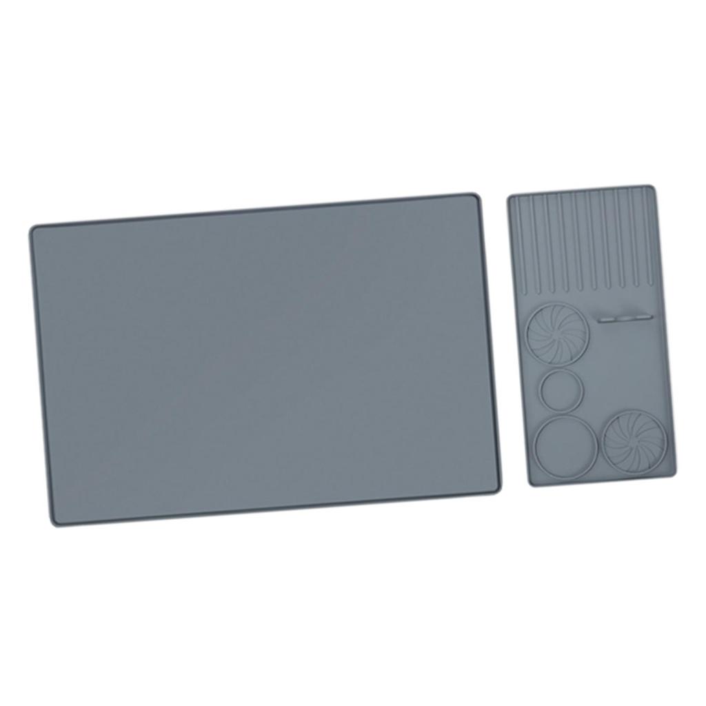 Silicone Coffee Mat with Coffee Tamper Mat, Anti Slip Coffee Bar Mat, Espresso Mat for Kitchen Cafe, Potted Plants Bar