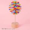 Kids Wooden Spiral Lollipop Stress Toy Spinning Decompression Toy