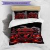 Set copripiumino 3 pezzi (1*Copripiumino + 2*Federe, Senza Nucleo),Set Biancheria da Letto con Stampa Liverpool F.C, Decorazione Camera da Letto, Per Tutte le Stagioni, Regalo di Compleanno