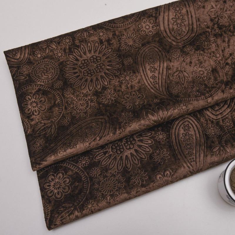 High Quality 3D Embossed Velvet Upholstery Fabric Solid Color for DIY Sewing Sofa Cover Throw Pillow Home Decoration Accessories