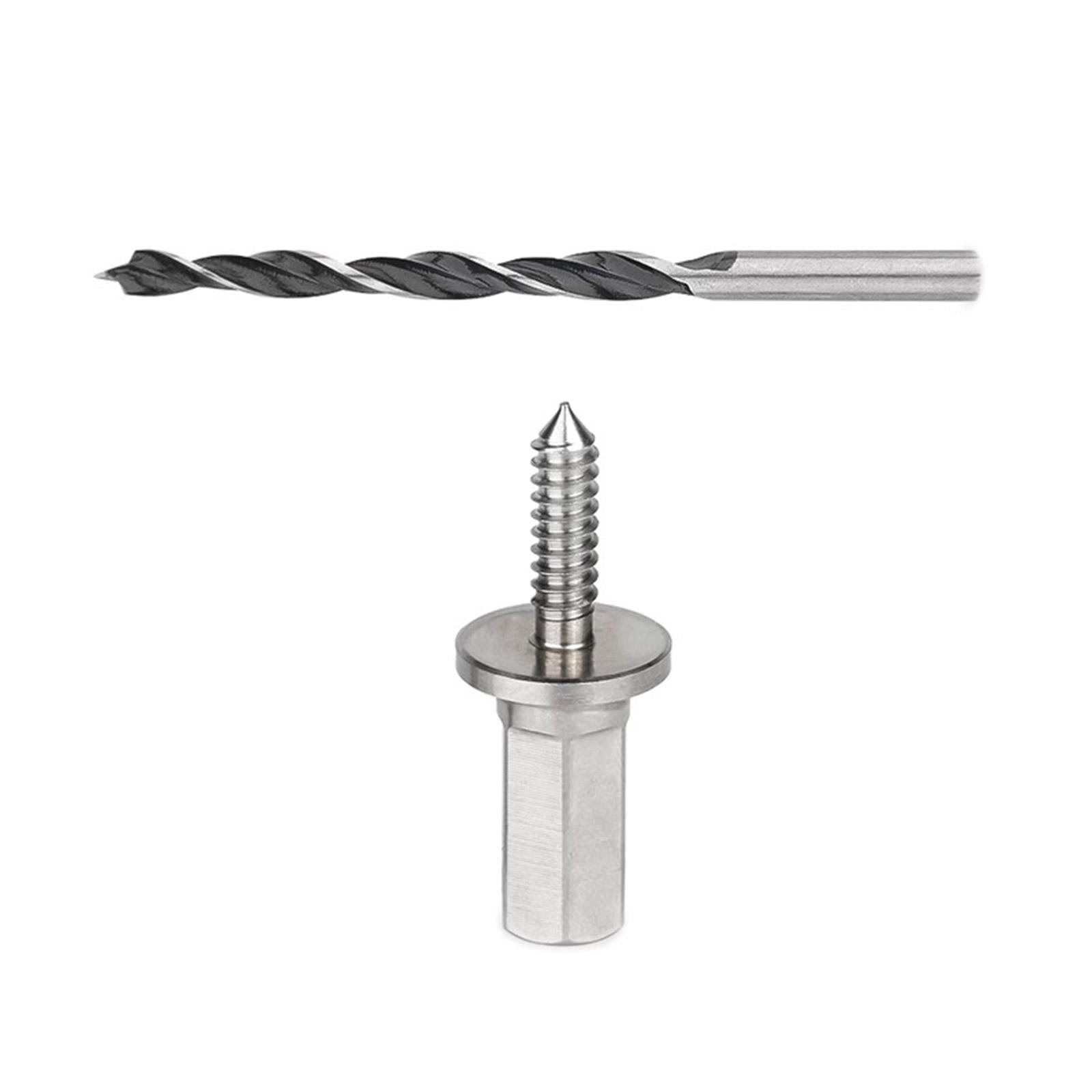 

Вспомогательный инструмент с круглой головкой гвоздя, дрель из нержавеющей стали для электрического сверлильного станка, насадка для деревообработки