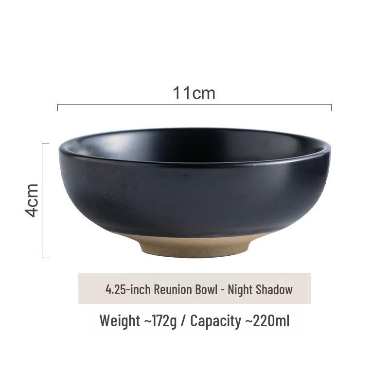 ZISIZ Japanese Style Ceramic Soup and Sauce Bowls