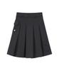 BAUF Double Pocket Pleated Skirt [Charcoal]