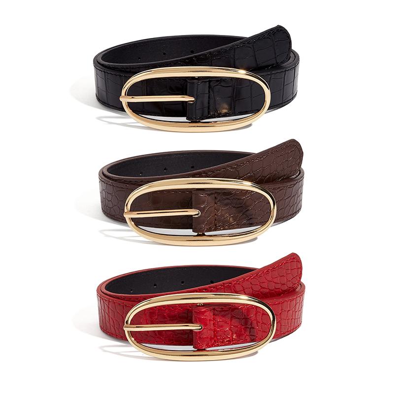 Fashionable Retro Belt For Women, 2025 New Design Sense, Minority Red Belt With Jeans Belt