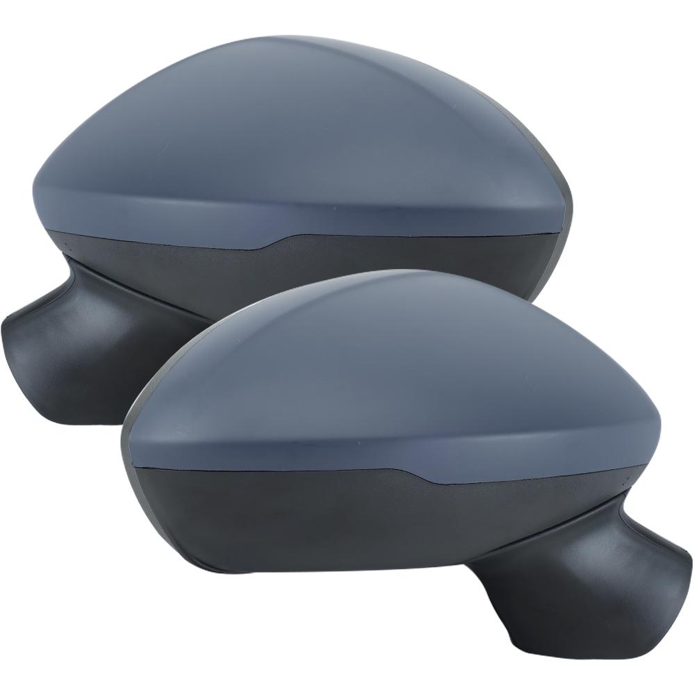 

Боковые зеркала заднего вида с подогревом в сборе, автомобильные аксессуары для Opel Astra K Vauxhall Astra K 2015-2020 для Chevy Cruze 2017-2019 темно серый