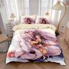 The Anime Duvet Cover Pillowcase Bedding Children Gift Adult Single Double Bed Large SizeZip Duvet Cover Inuyasha