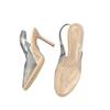 Baotou Sandals Women's Autumn New Outer Wear Thin Heels Transparent Skirt High Heels