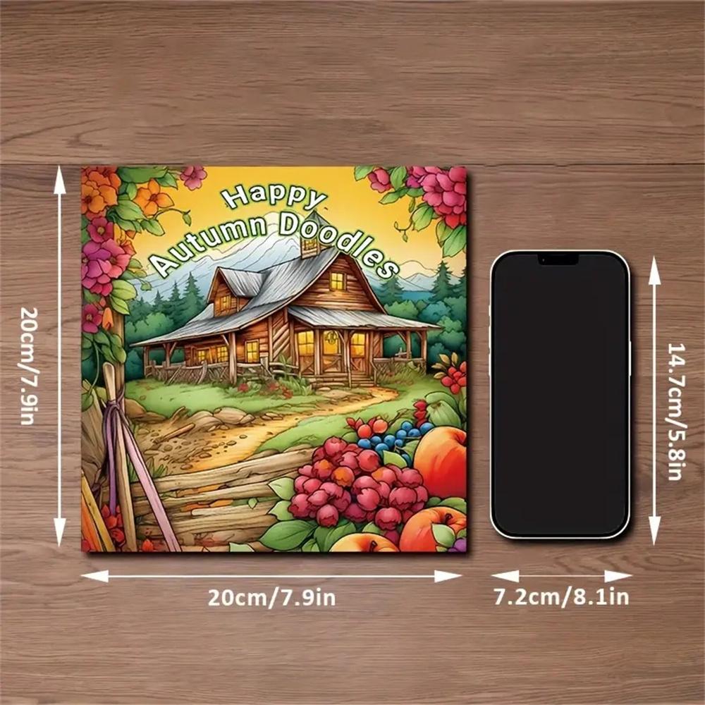 1pc Art Coloring Book 22 Page Coloring Books Gift For Birthday Party Relieve Stress Kill Time , Graffiti Painting Drawing Art Book