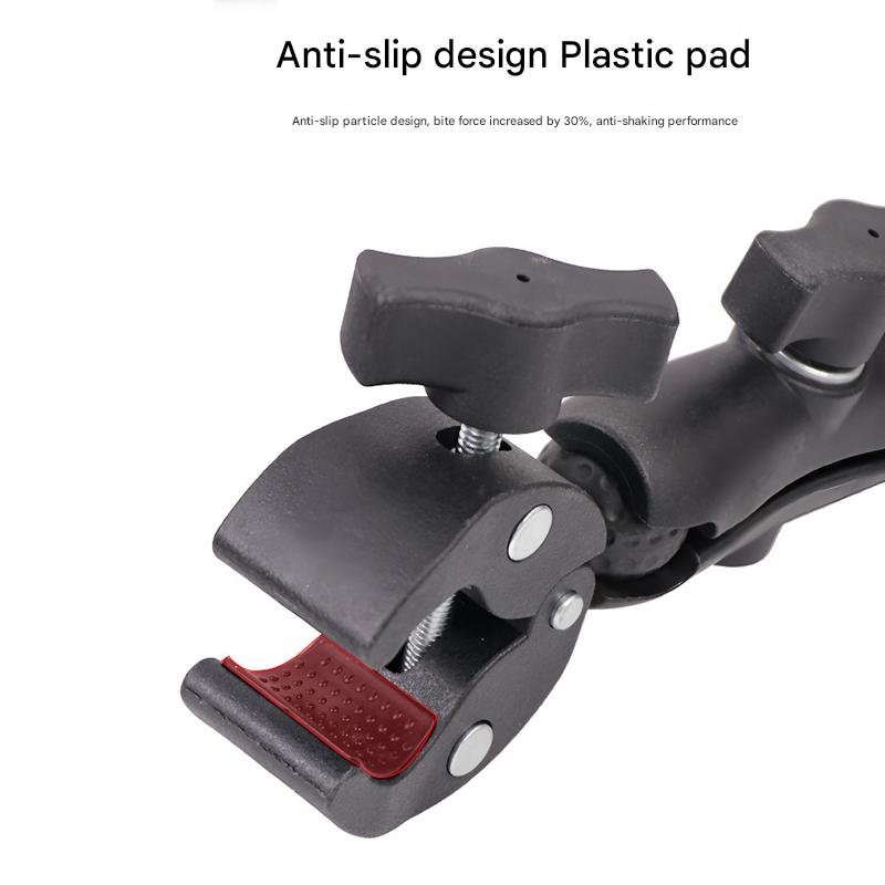 Super Clamp Mount Bracket for Handlebar Pole Base with 1 Inch 25mm Ball Head Camera Ram Mount for Gopro Insta360 DJI Accessories