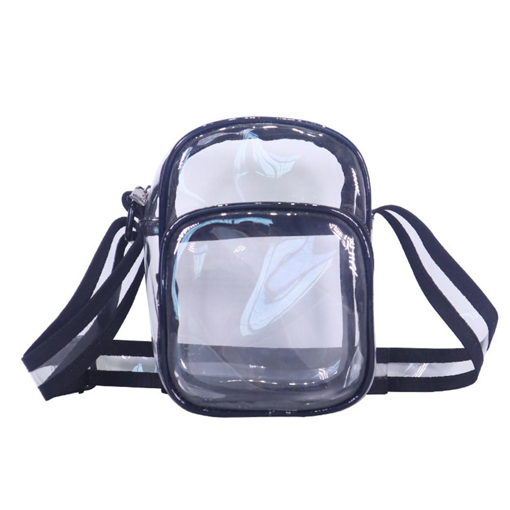 

Transparent Crossbody Bags Clear PVC Fashion Men Women Mini Phone Shoulder Bag