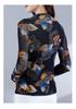 Versatile Printed Long-Sleeve Casual T-Shirt for Middle-Aged Women - Stylish Spring & Autumn Base Layer